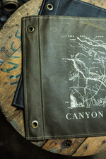 Load image into Gallery viewer, &quot;Canyon County&quot; Canvas Flag in Military Olive
