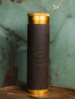 Load image into Gallery viewer, Leather Wrapped Cigar Humidor

