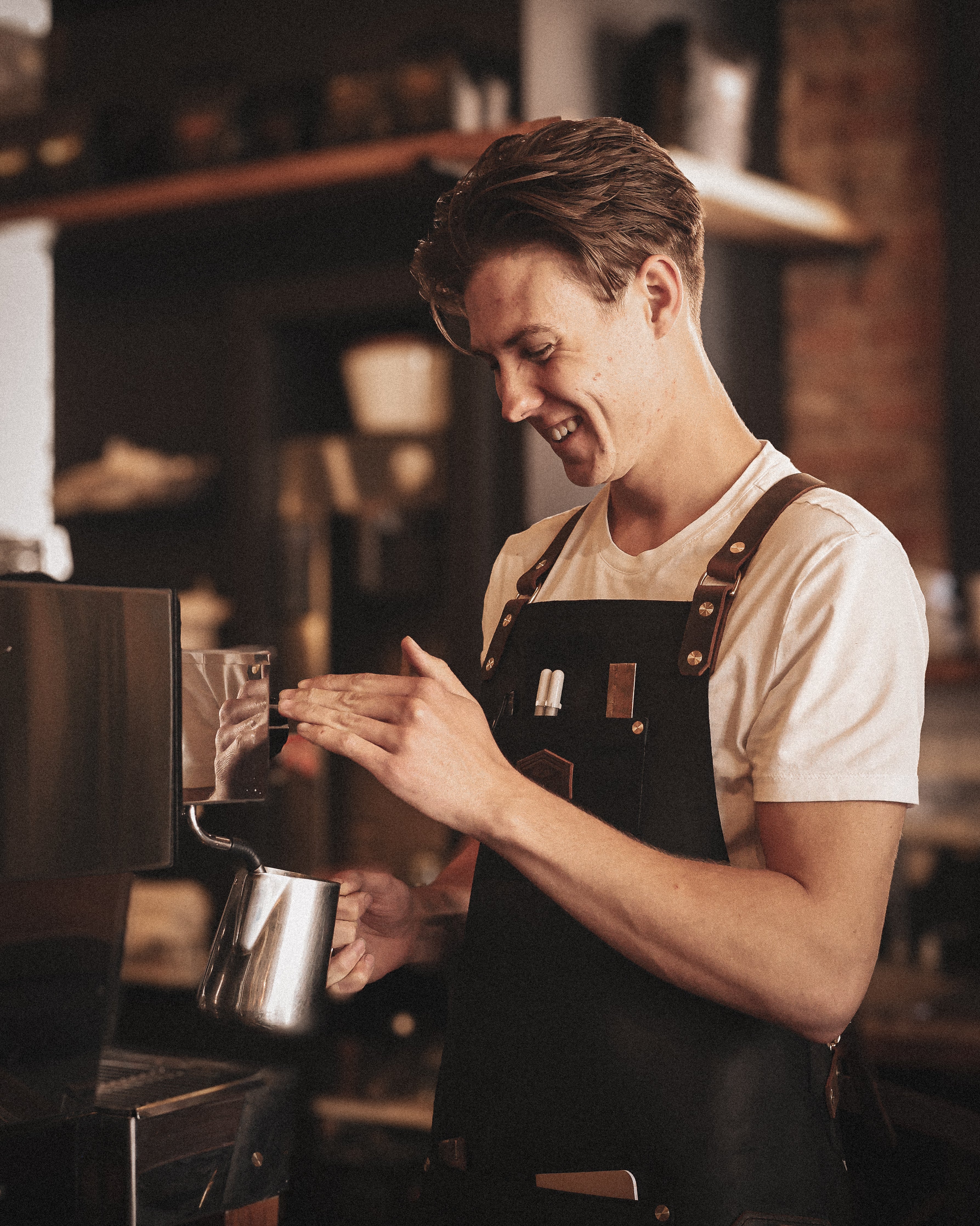 Charcoal Full Leather apron