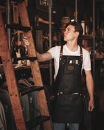 Load image into Gallery viewer, Charcoal Full Leather apron
