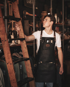 Charcoal Full Leather apron