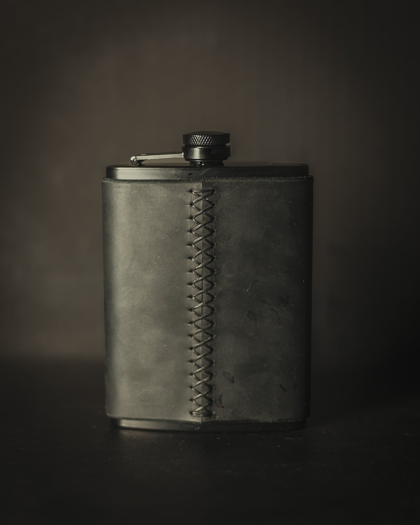 Black Moonshine Flask