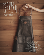 Load image into Gallery viewer, Charcoal Full Leather apron
